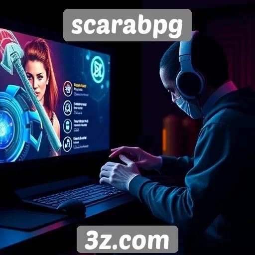 Destaques das funcionalidades interativas do ScarabPG